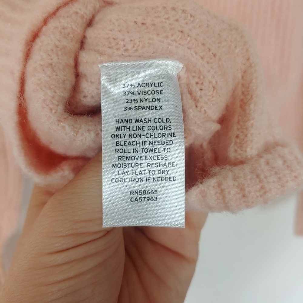 š Halogen Super Soft Ribbed Knitted Pink Sweater - Picture 5 of 6